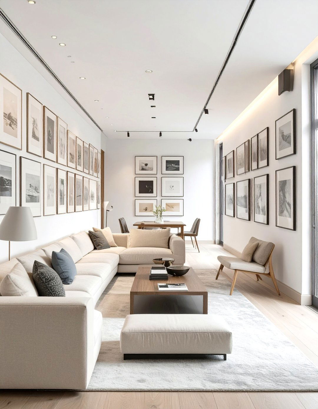 The Gallery Walk Long Living Room - 30 long living room ideas