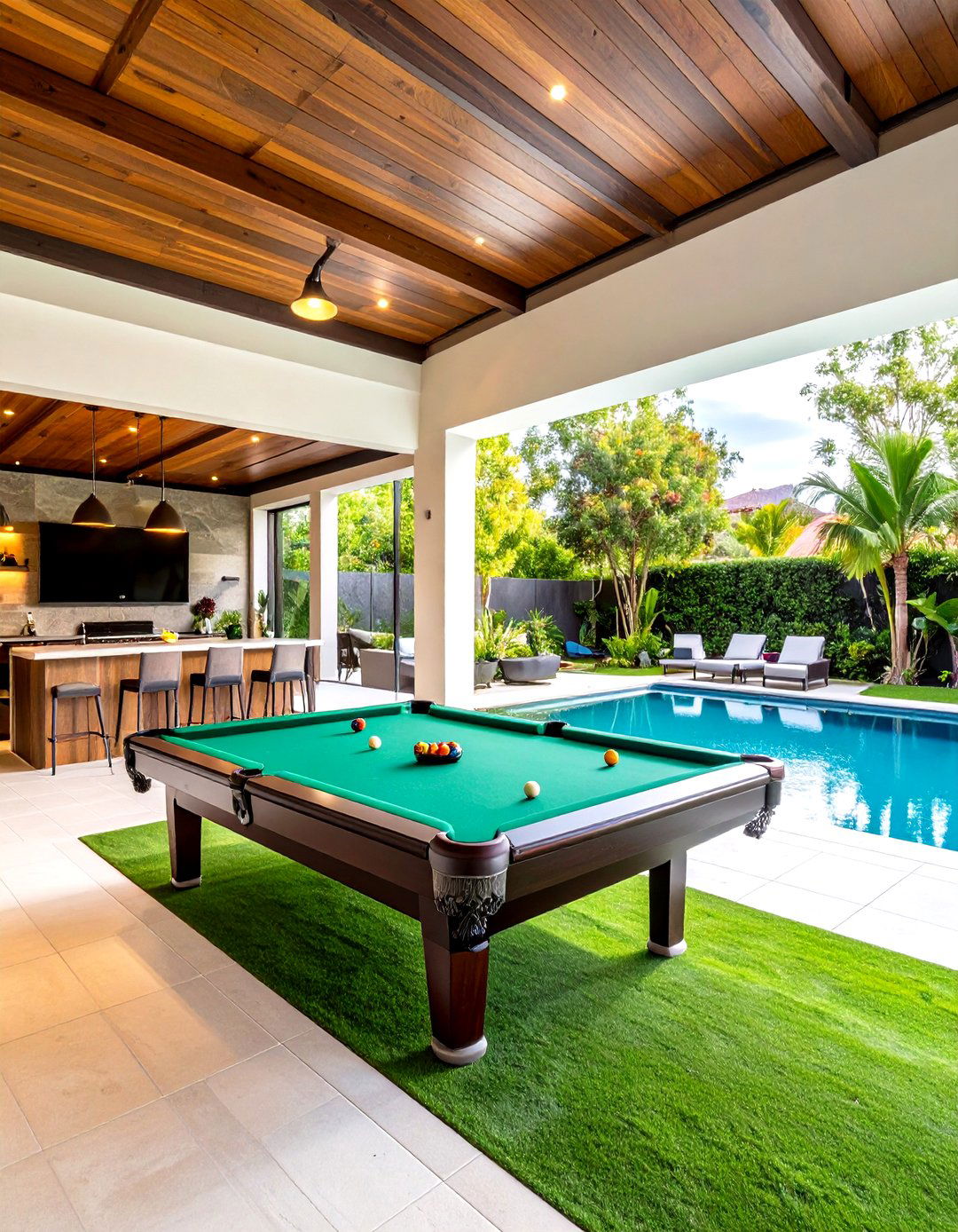 The Game Room and Entertainment Hub - 30 enclosed patio ideas