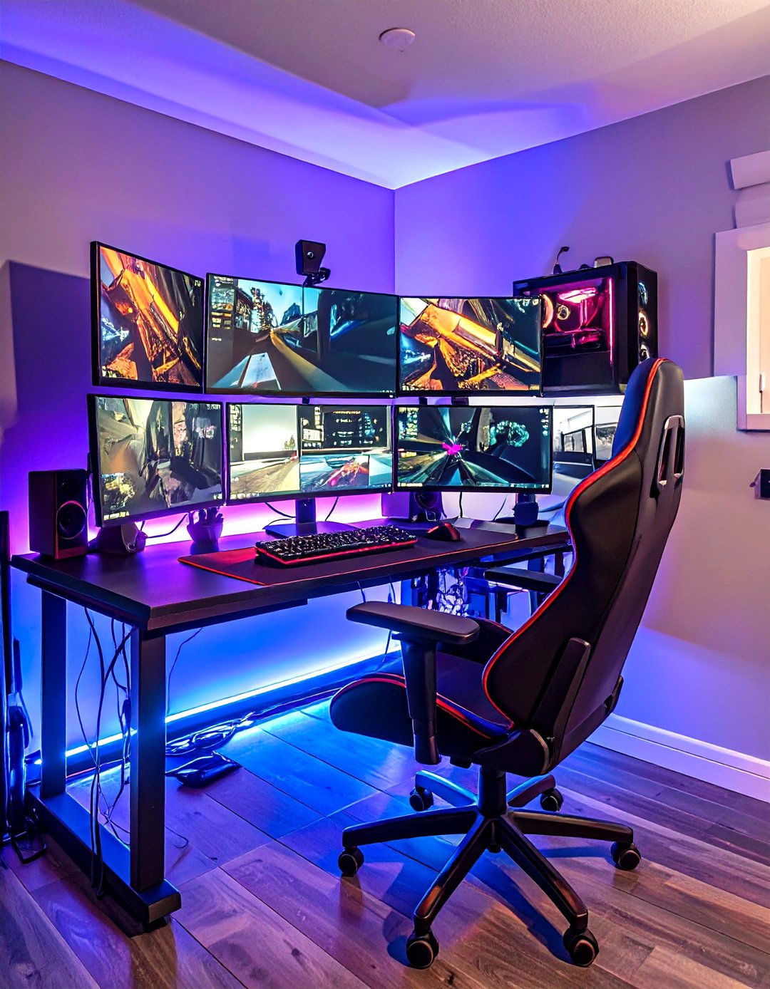 The Gamers Command Center Garage Office - 30 garage office ideas