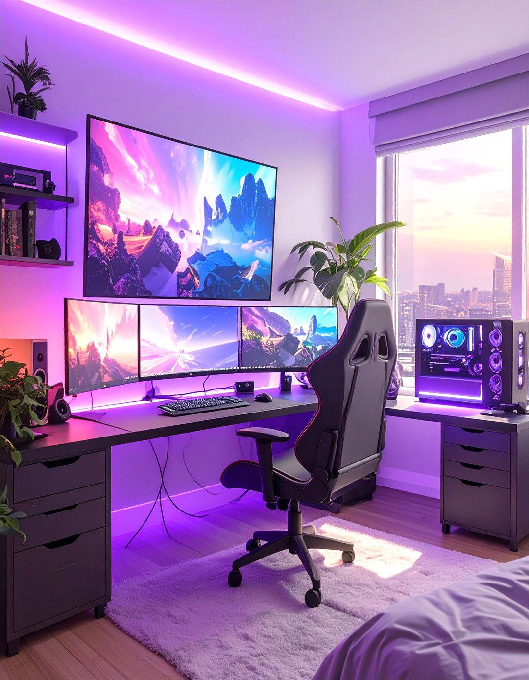 The Gamers Ultimate HQ Bedroom - 30 guy bedroom ideas