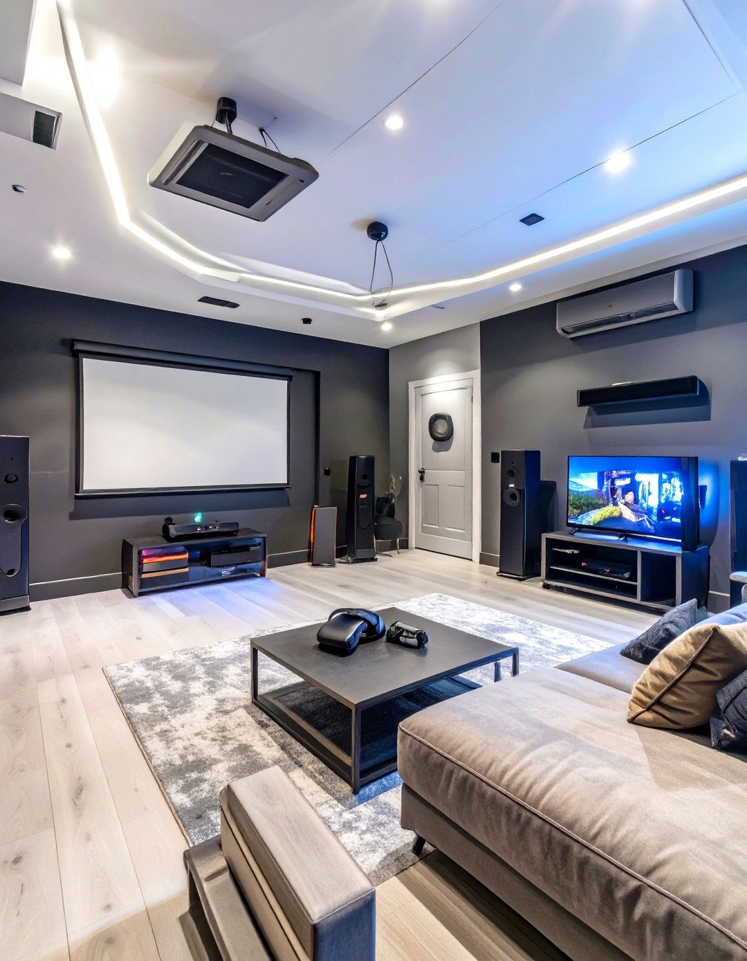 The Gaming and VR Room Garage - 30 garage layout ideas