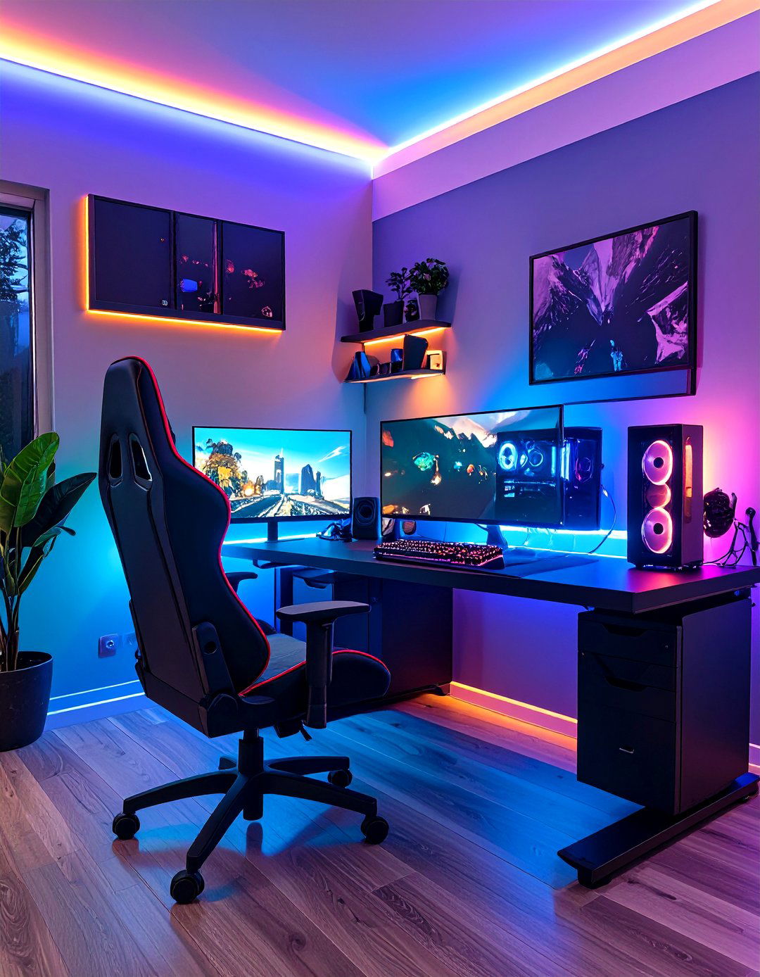 The Gaming and Work Hybrid Home Office - 30 ikea home office ideas
