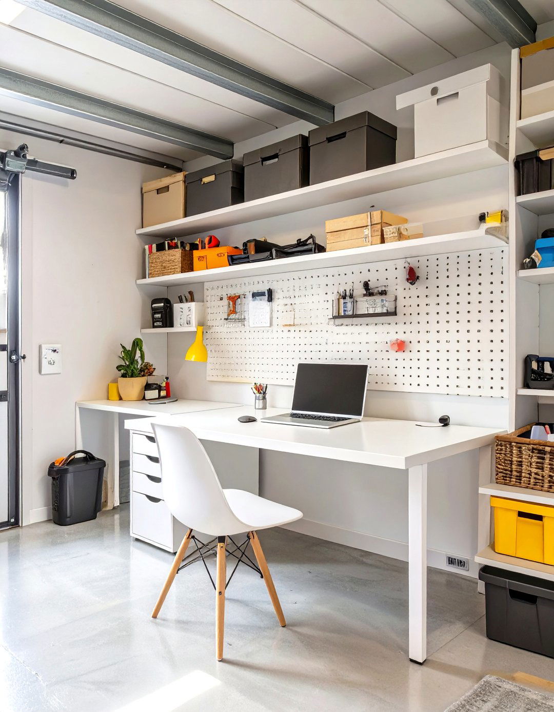 The Garage Office and Command Center - 30 ikea garage storage ideas