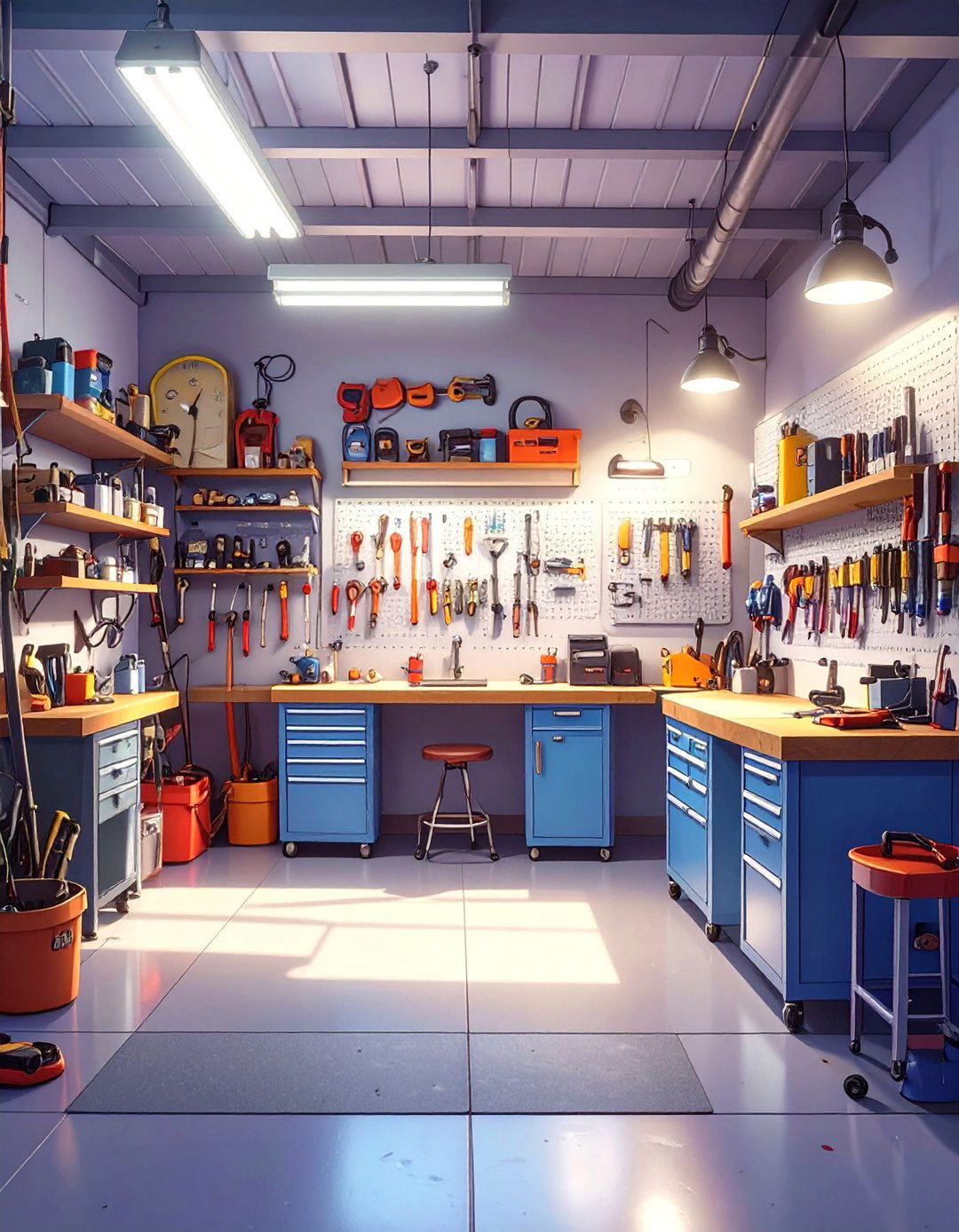 The Garage Workshop Getaway - 30 low budget small man cave ideas