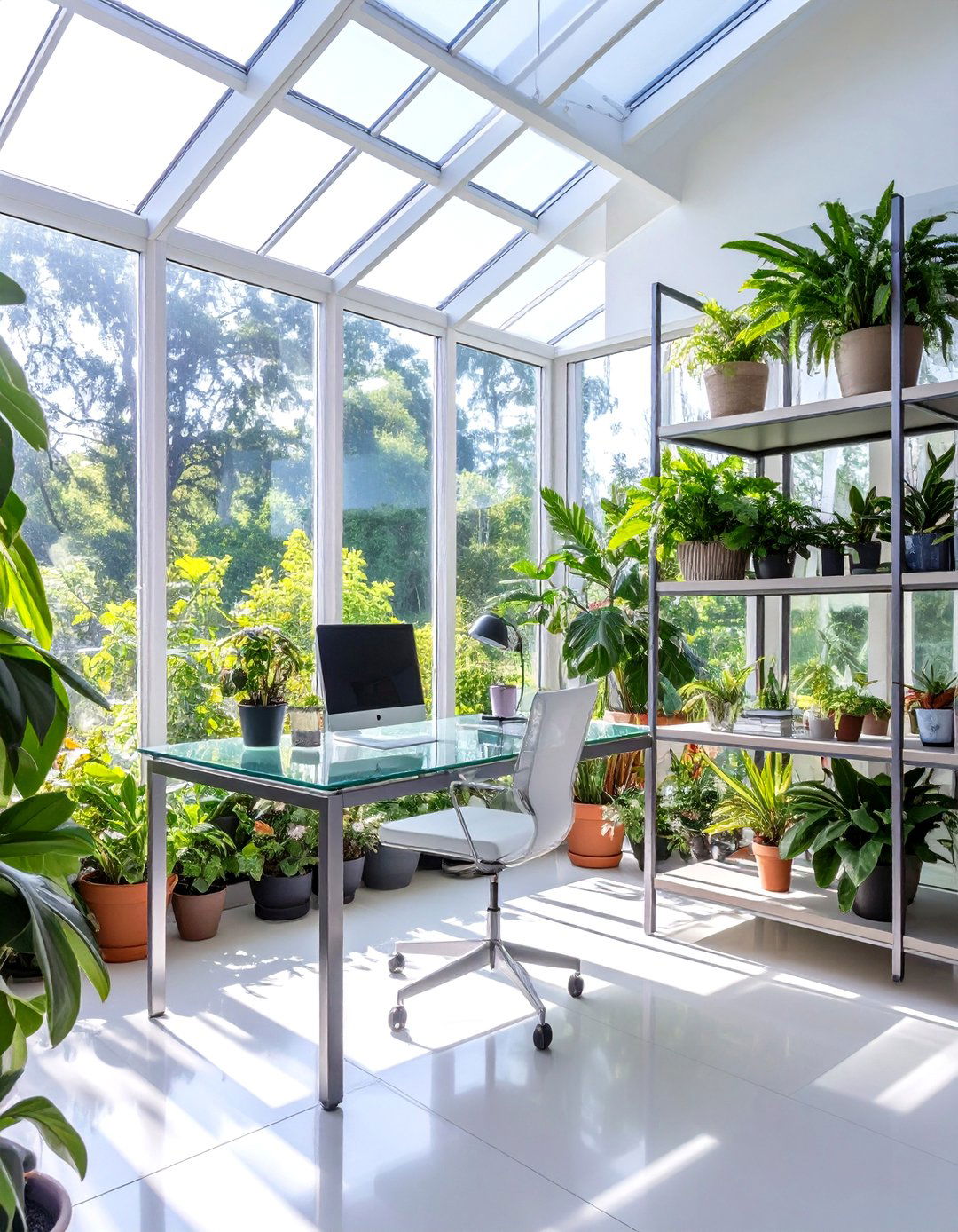 The Garden Greenhouse Office - 30 office decor inspiration