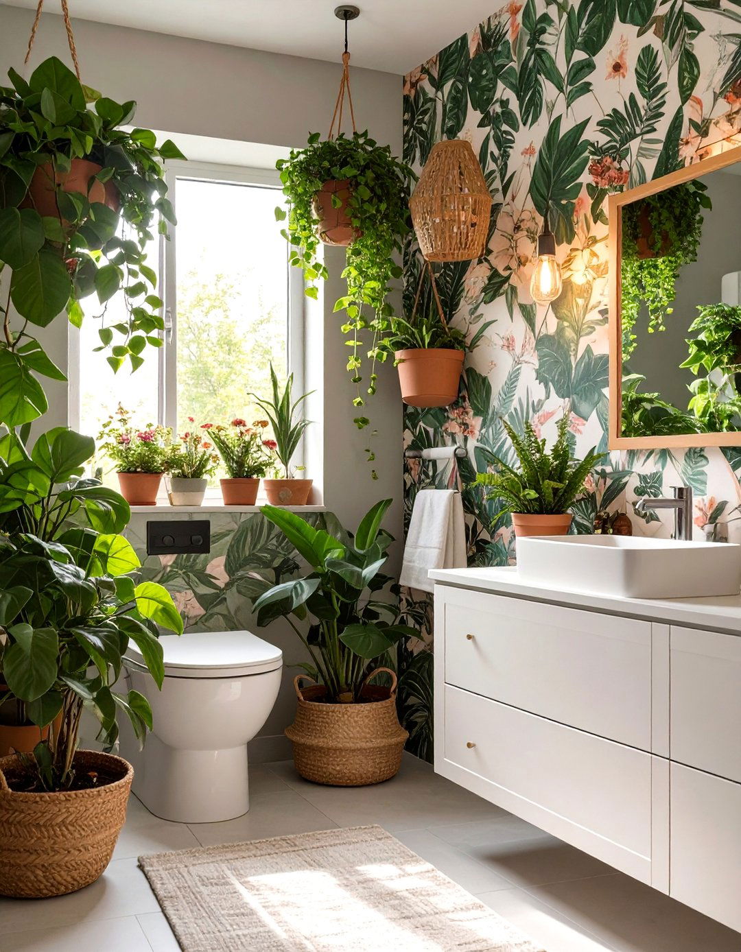 The Garden Inspired Bathroom - 30 bathroom decorating ideas