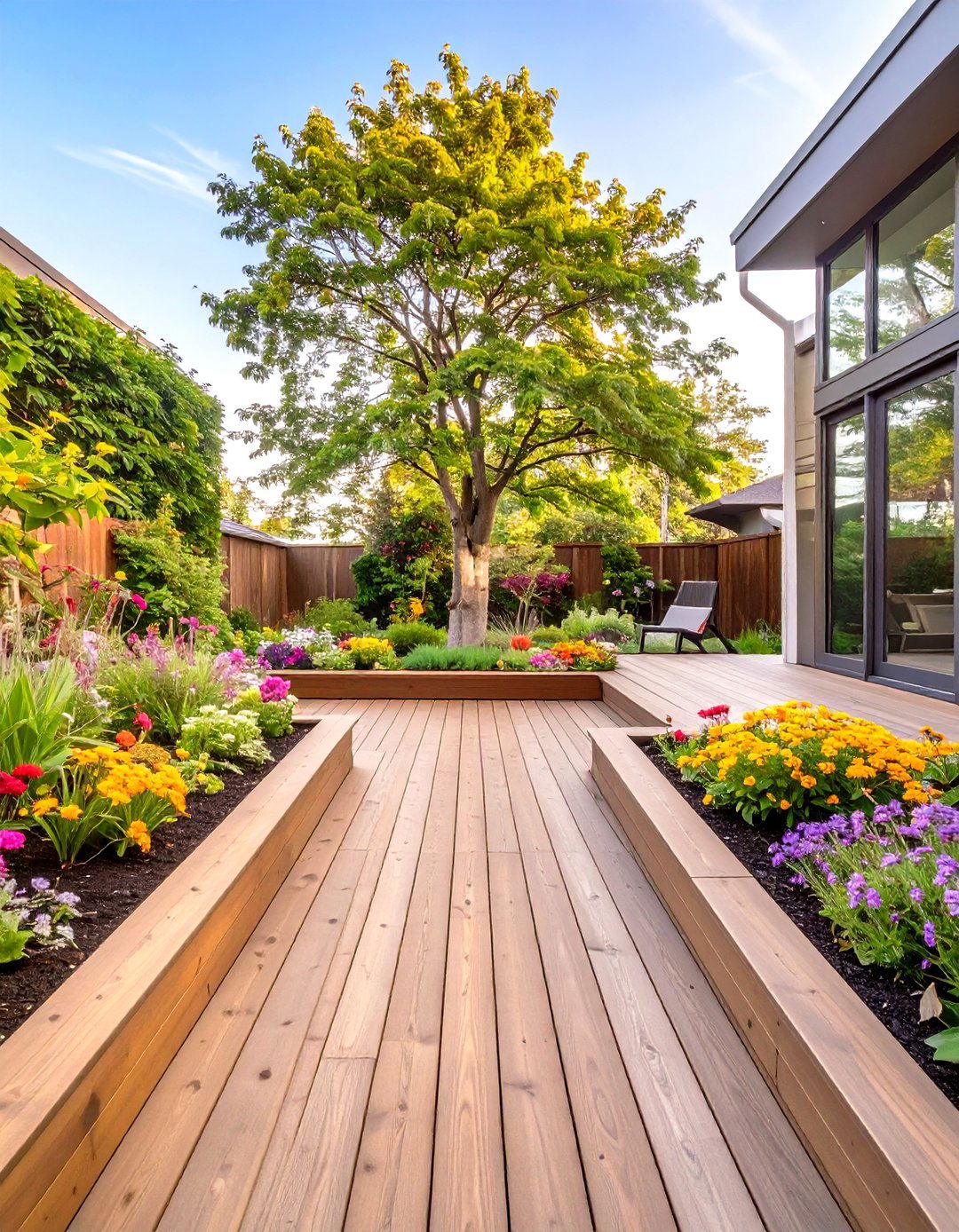 The Garden Integrated Deck - 30 cool deck ideas