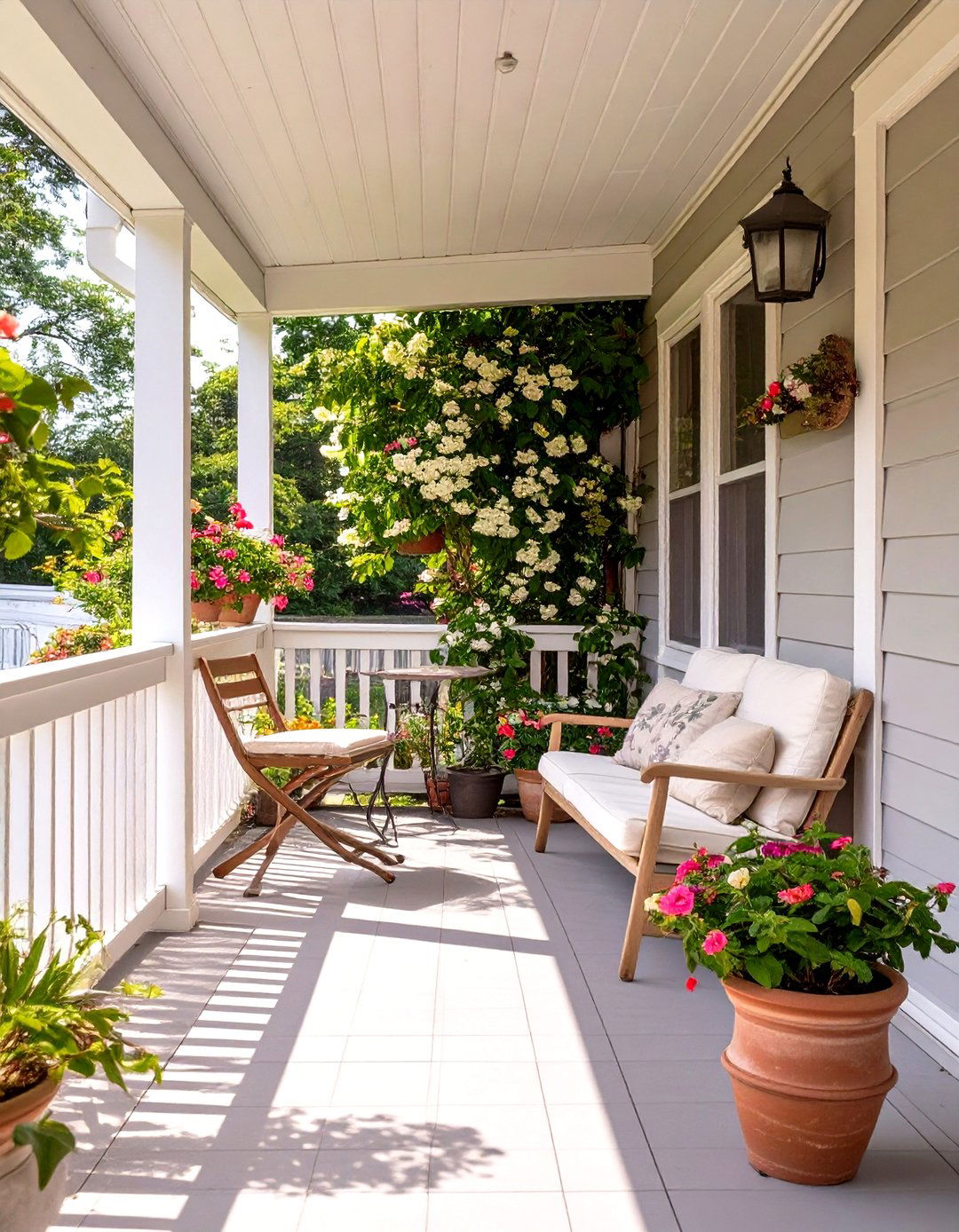 The Garden Lovers Porch - 30 mobile home front porch ideas
