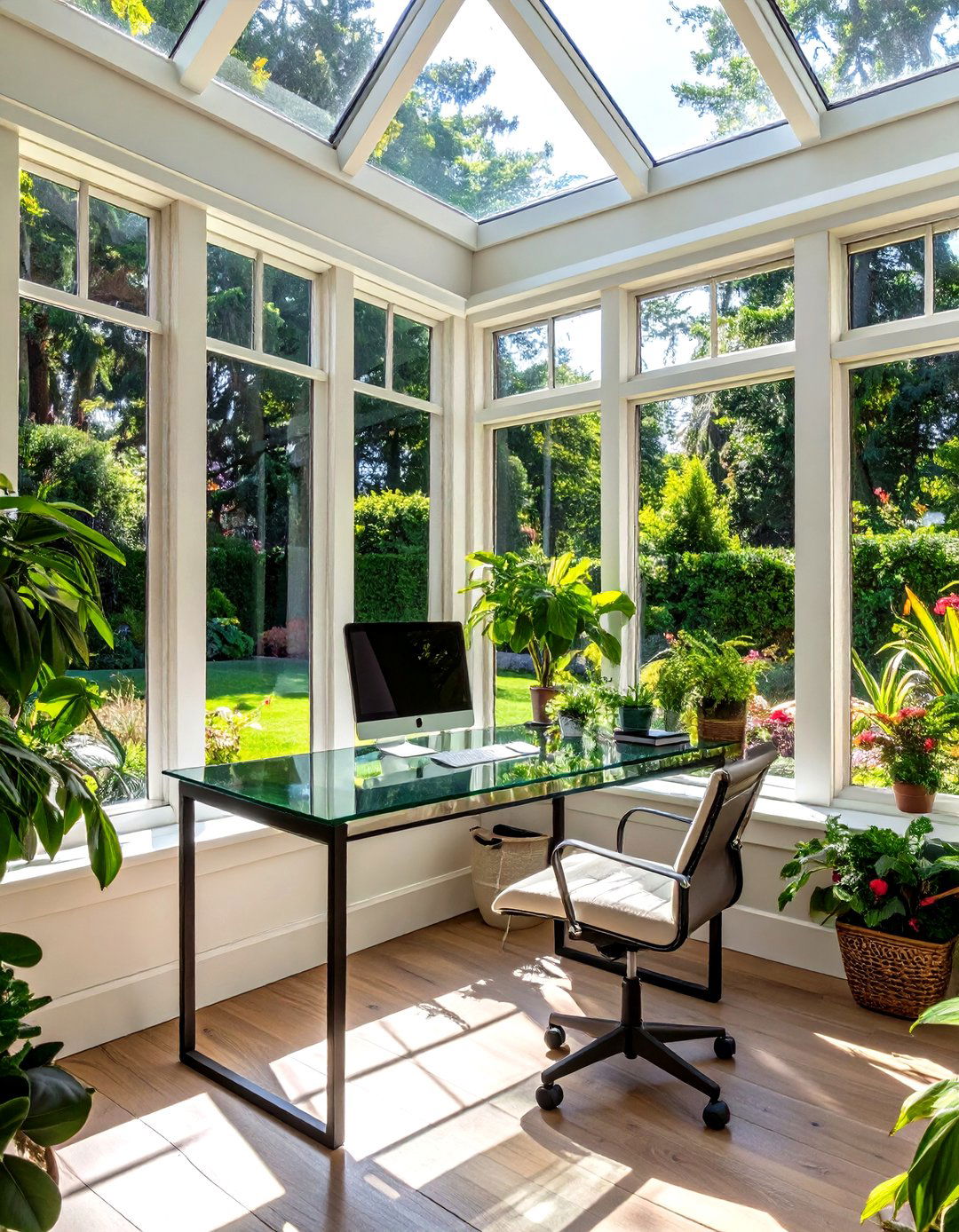 The Garden View Conservatory Office - 30 modern home office design ideas