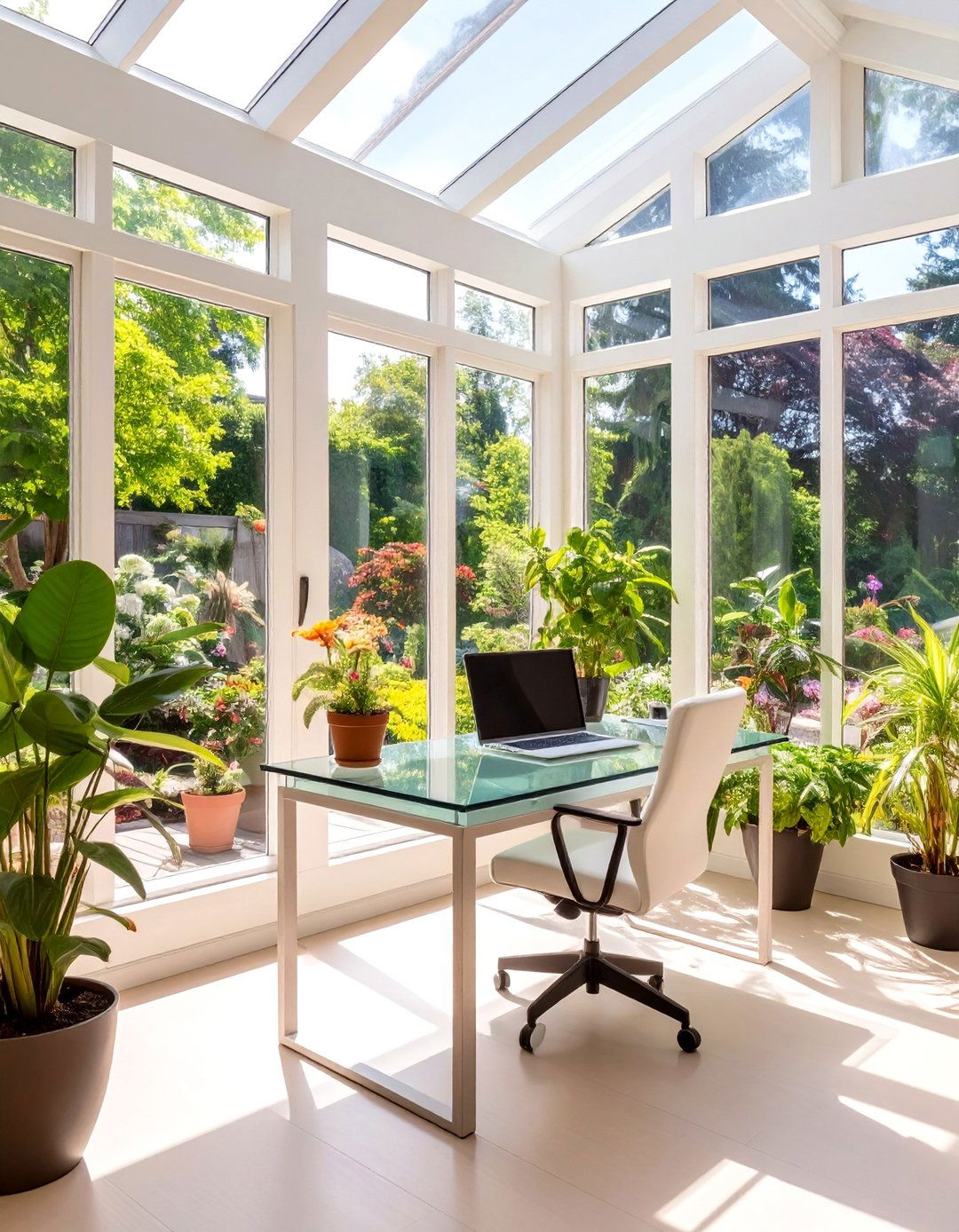 The Garden View Conservatory Office - 30 best decor ideas for home office