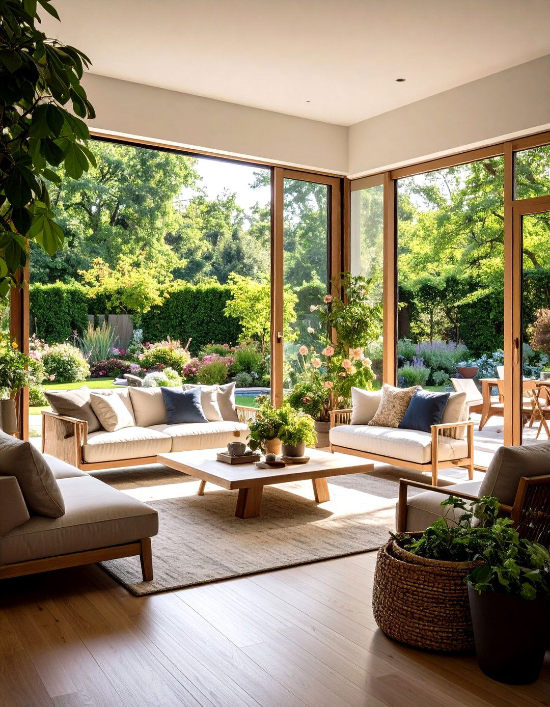 The Garden View Family Room - 30 family room vs living room decorating ideas