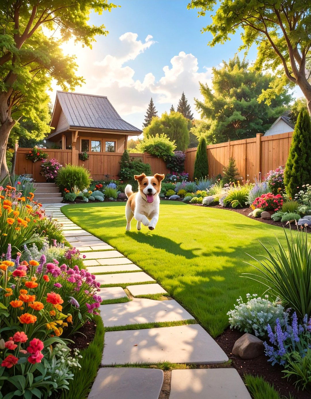 The Garden with Pet Safe Landscaping - 30 ai pet-friendly home design ideas