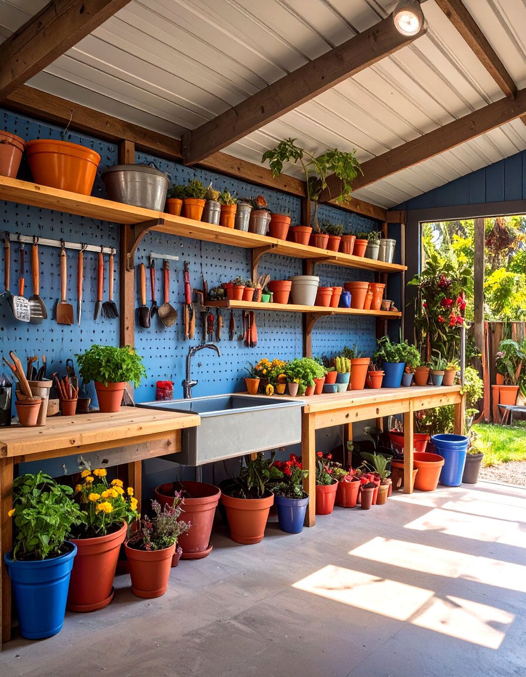 The Gardeners Potting Shed Garage - 30 garage makeover ideas