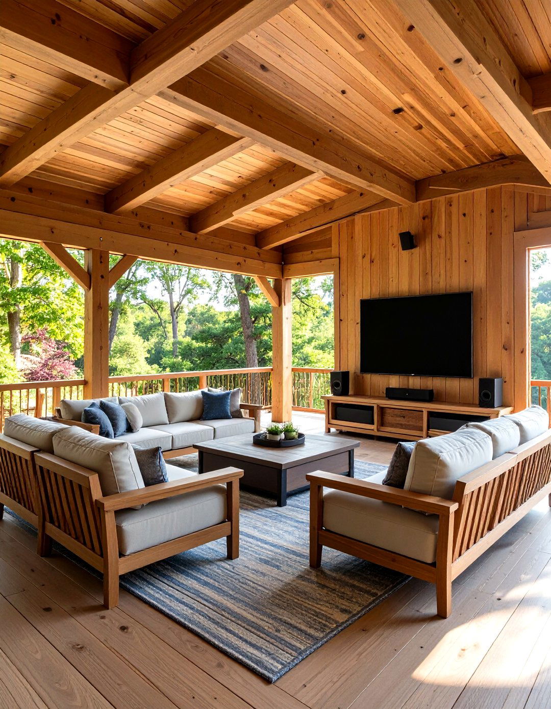 The Gazebo Entertainment Hub - 30 diy outdoor tv ideas