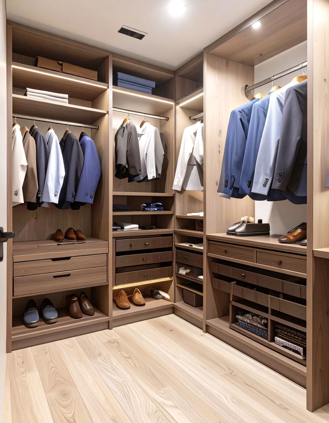 The Gentlemans Valet and Grooming Station - 30 closet remodel ideas