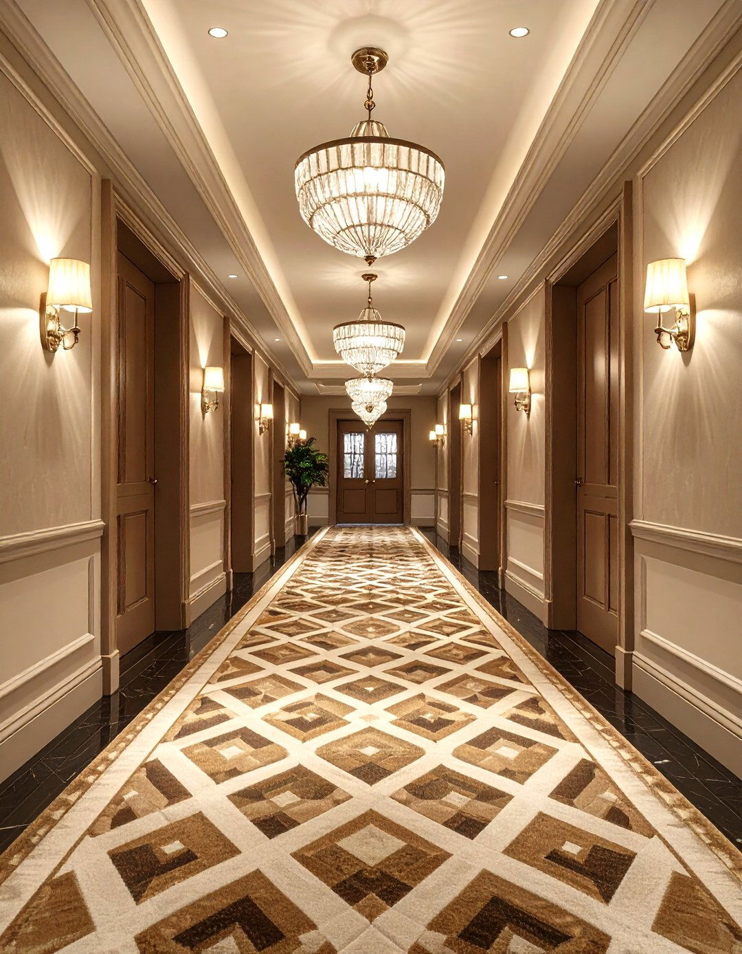 The Geometric Hallway Design - 30 1930s interior design ideas