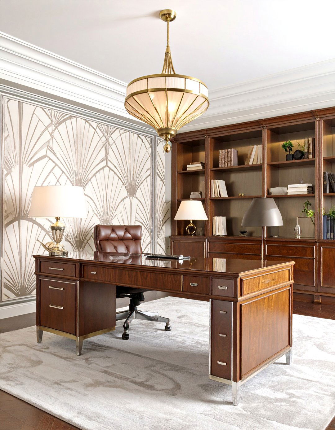 The Geometric Home Office - 30 1920's art deco interior design ideas