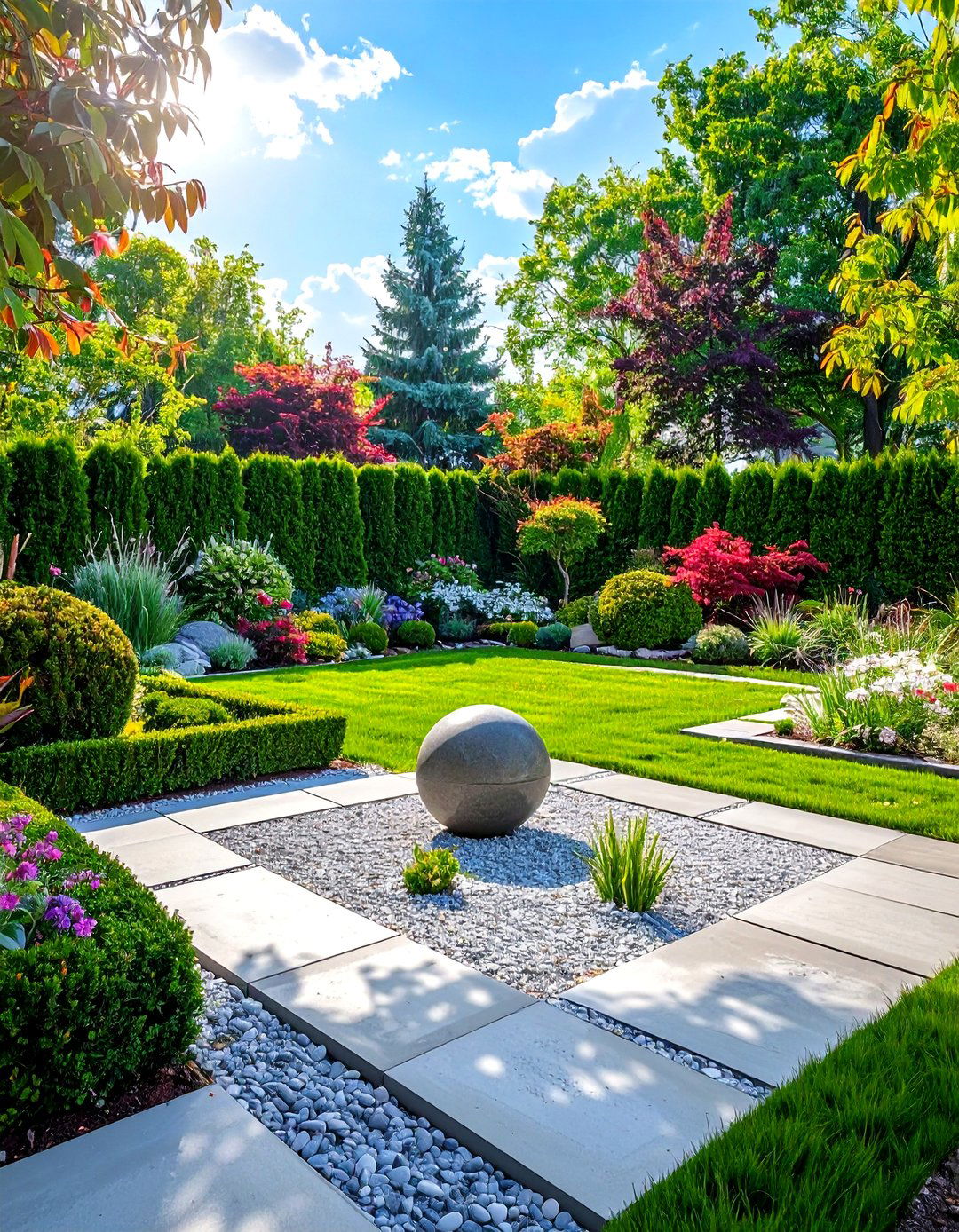 The Geometric Layout Garden - 30 modern small garden ideas