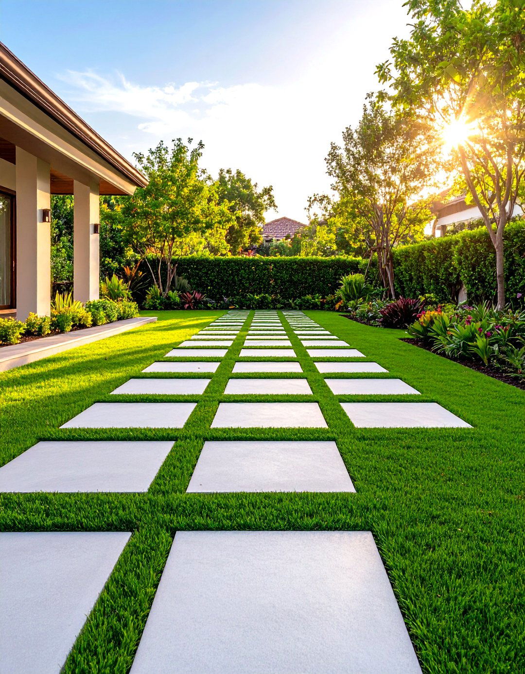 The Geometric Pattern Garden - 30 front yard garden ideas
