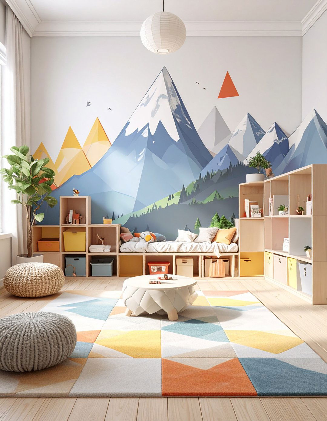 The Geometric Play Minimalist Playroom - 30 minimalist interior design ideas