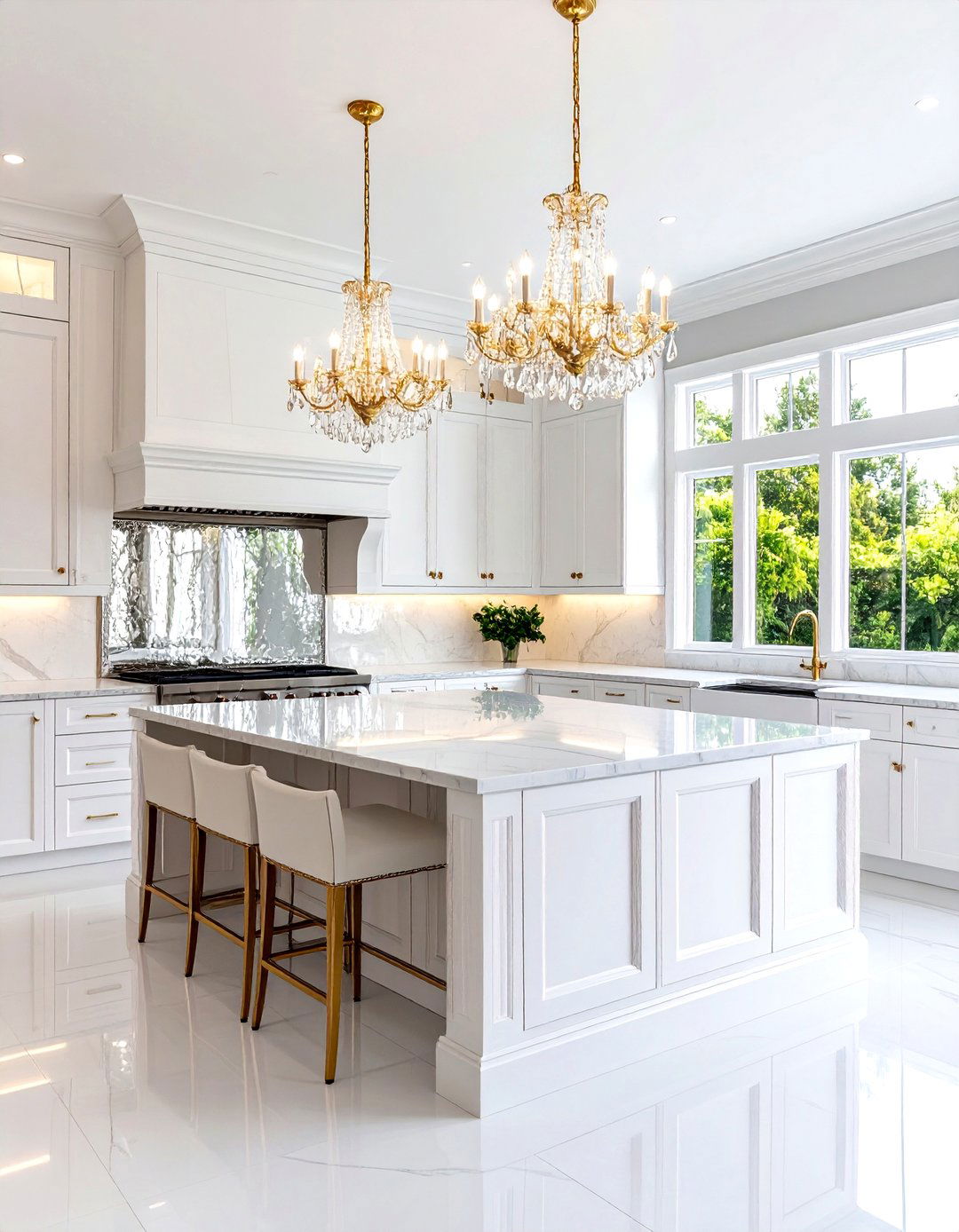 The Glam Hollywood Regency Kitchen - 30 kitchen makeover ideas
