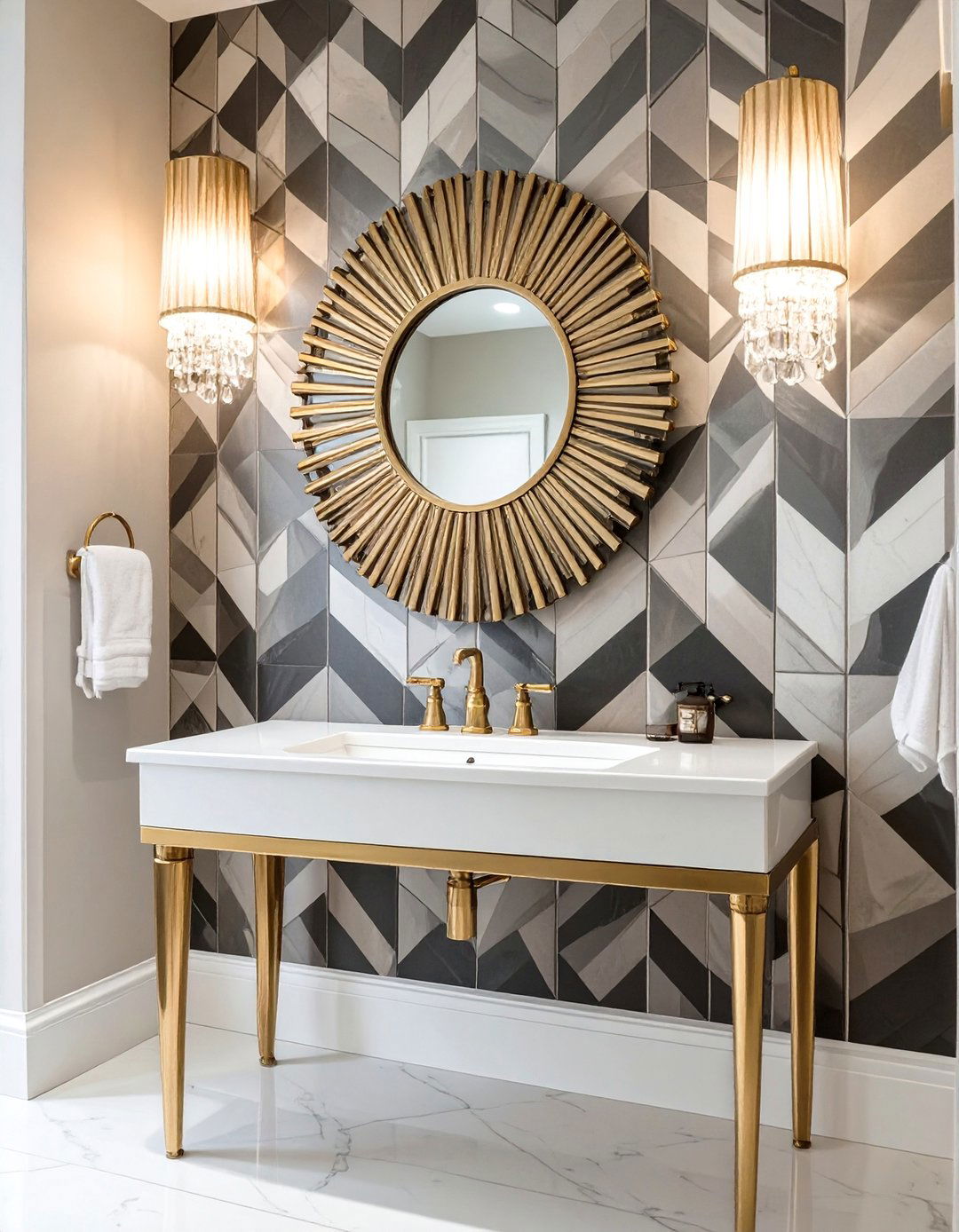 The Glamorous Art Deco Bathroom Sink - 30 bathroom sink ideas