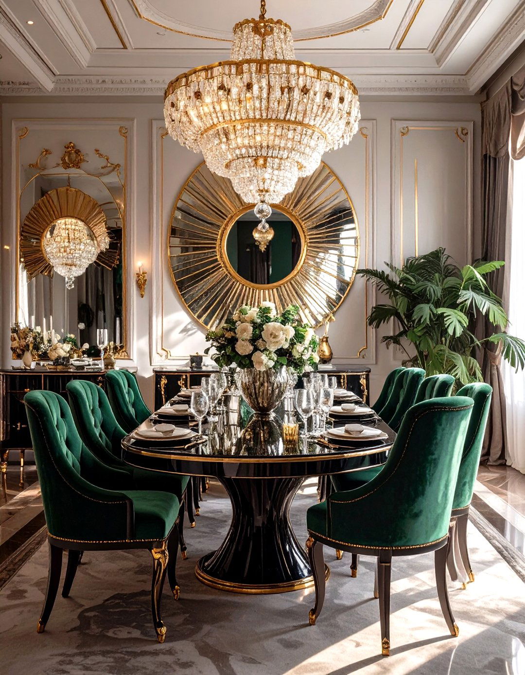 The Glamorous Art Deco Dining Room Table - 30 dining room table ideas