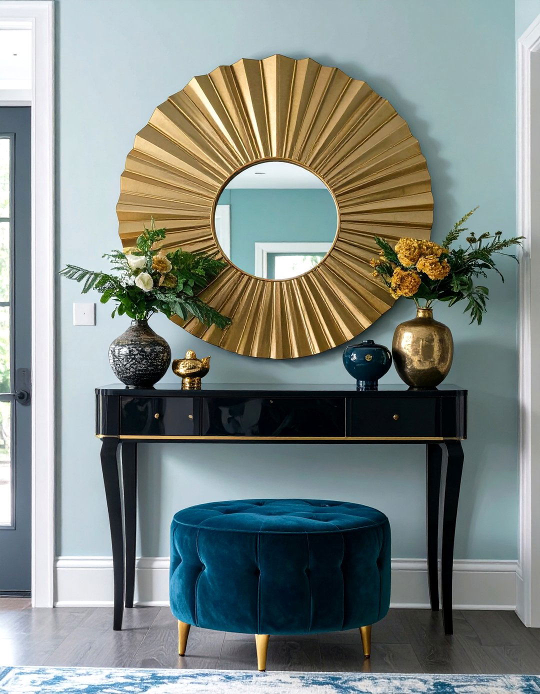 The Glamorous Art Deco Entryway Mirror - 30 modern entryway mirror ideas