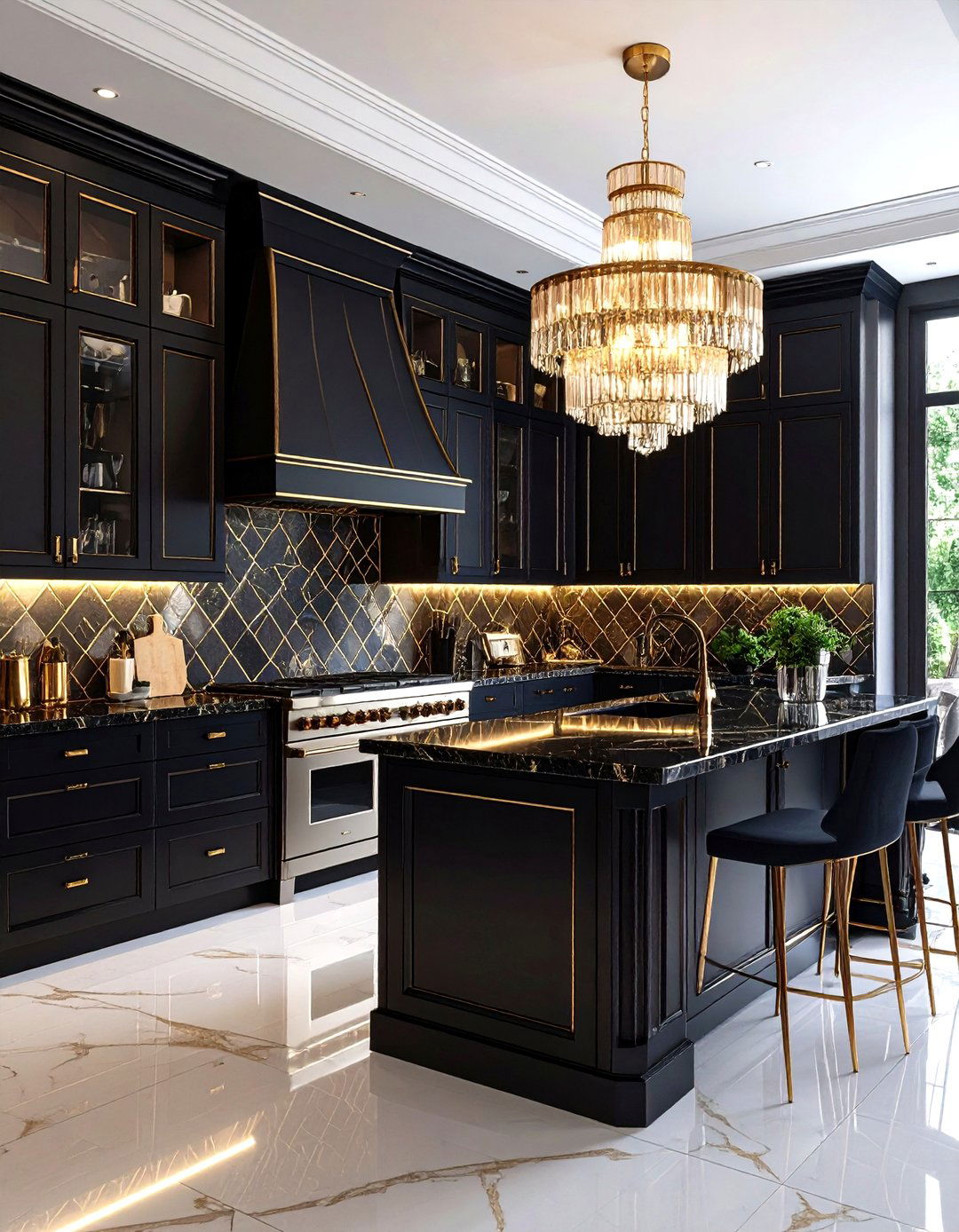 The Glamorous Art Deco Kitchen - 30 ikea kitchen ideas