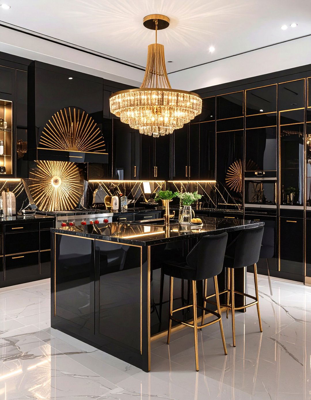 The Glamorous Art Deco Kitchen - 30 kitchen designs photo gallery