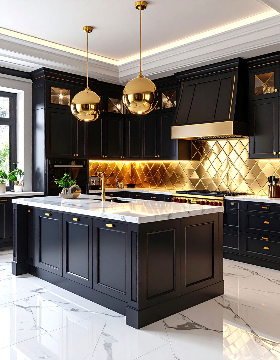 The Glamorous Art Deco Kitchen - 30 kitchen ideas for small spaces