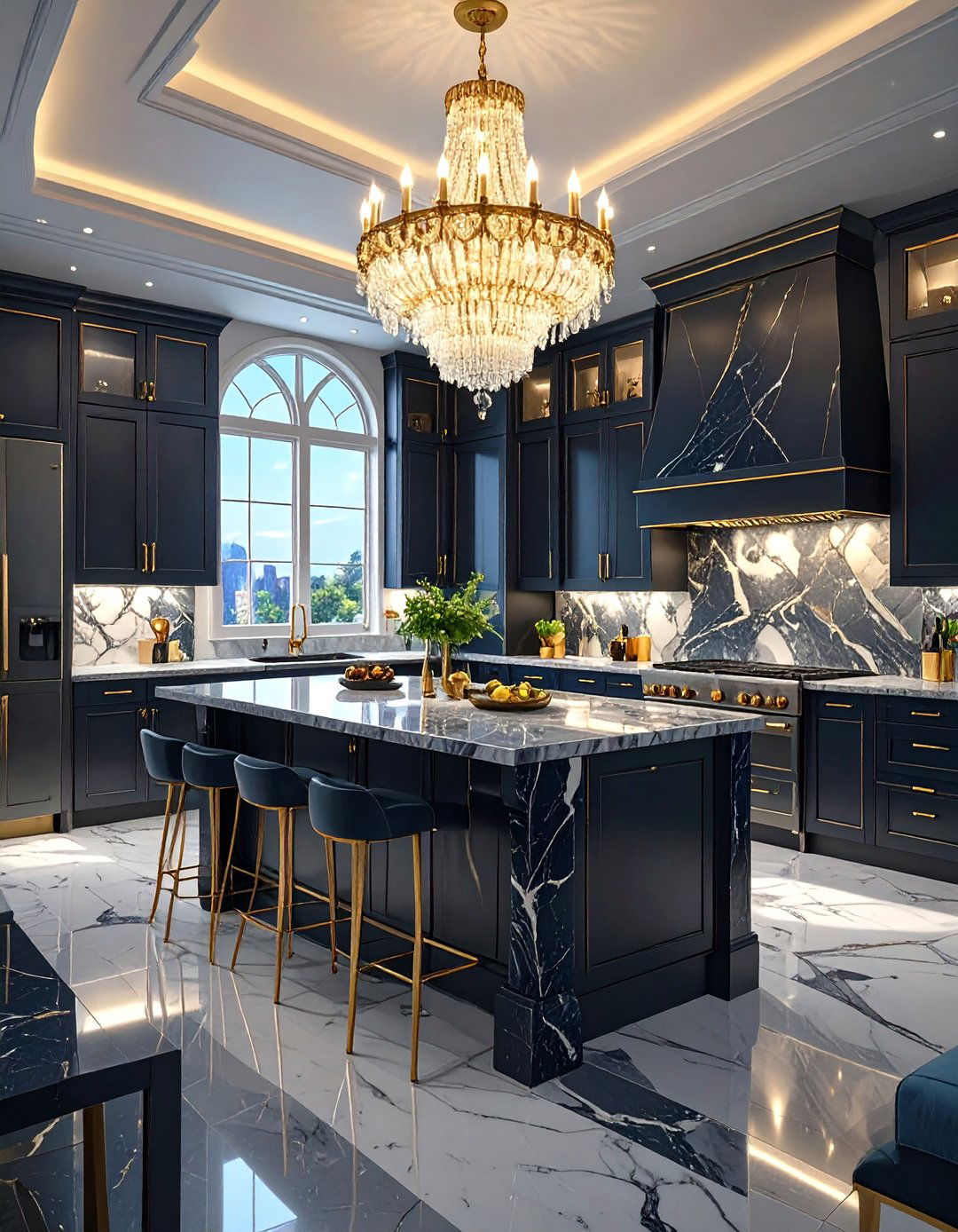 The Glamorous Art Deco Kitchen - 30 open kitchen ideas