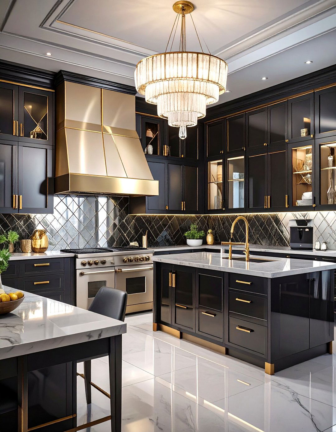 The Glamorous Art Deco Kitchen - 30 how to design a kitchen ideas