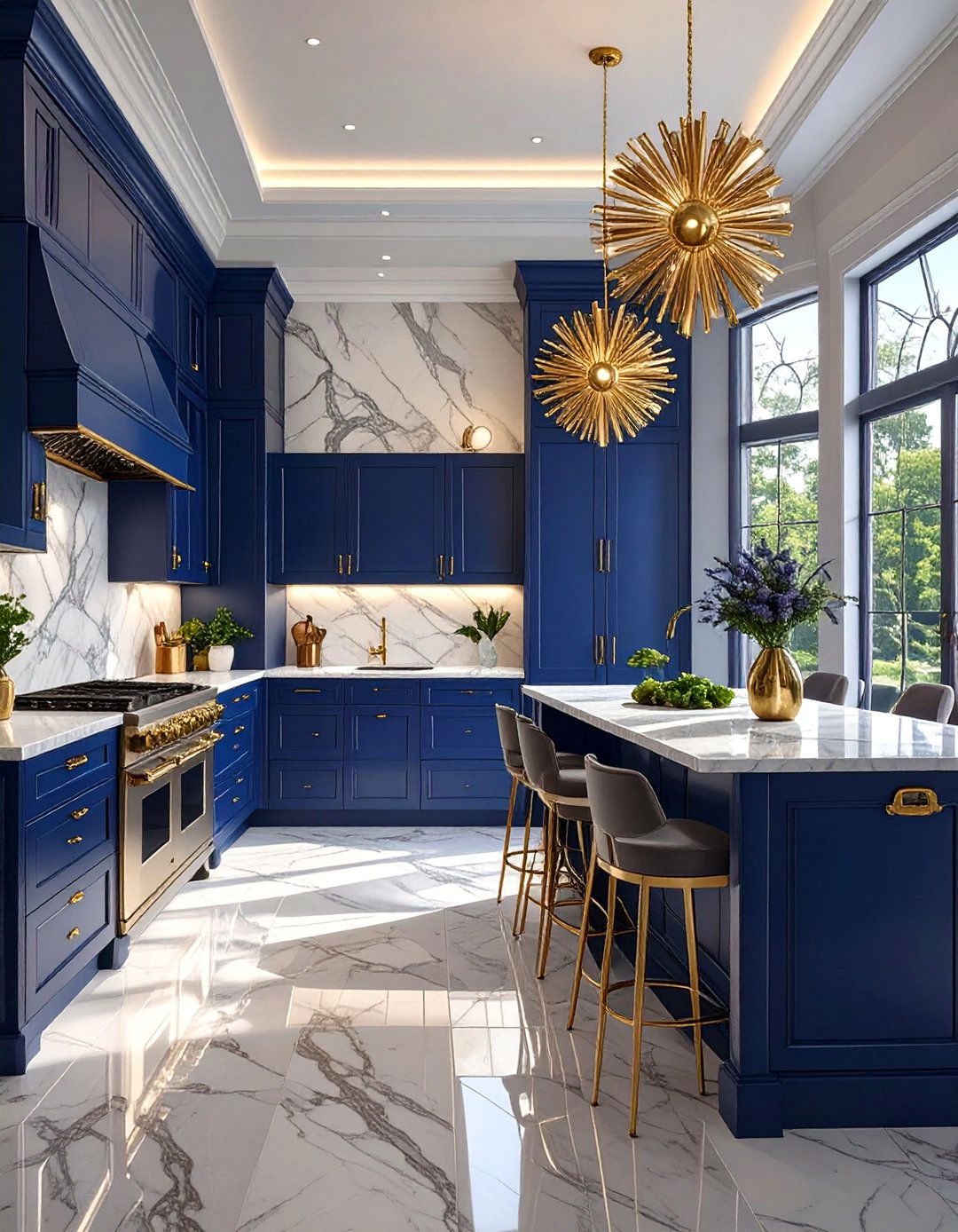 The Glamorous Art Deco Kitchen - 30 apartment kitchen ideas