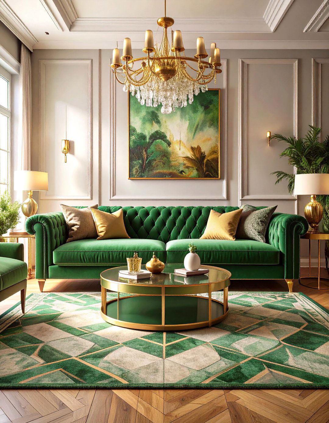 The Glamorous Art Deco Living Room - 30 apartment small living room ideas