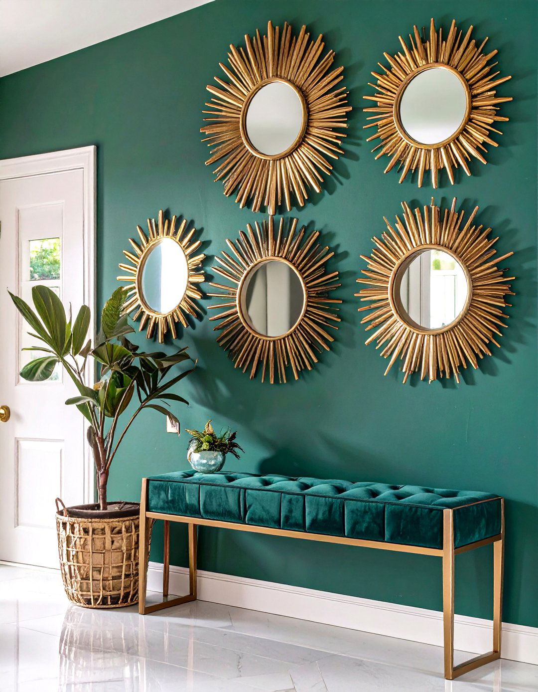 The Glamorous Art Deco Mirror Wall - 30 home wall decor ideas