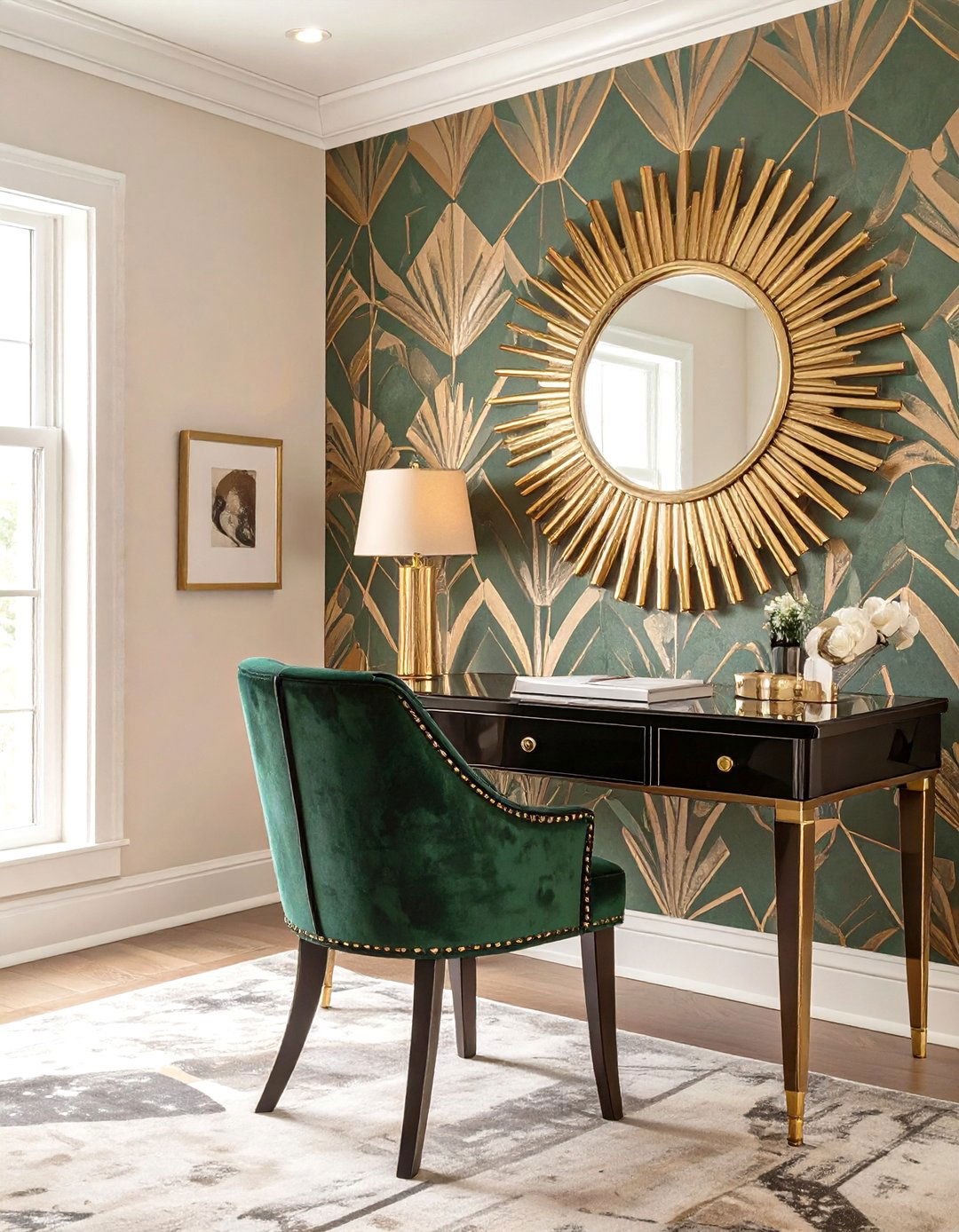 The Glamorous Art Deco Office - 30 best decor ideas for home office