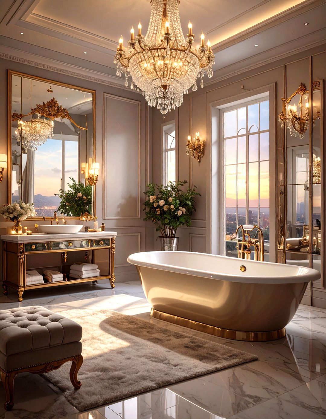 The Glamorous Hollywood Bathroom - 30 luxury bathroom ideas