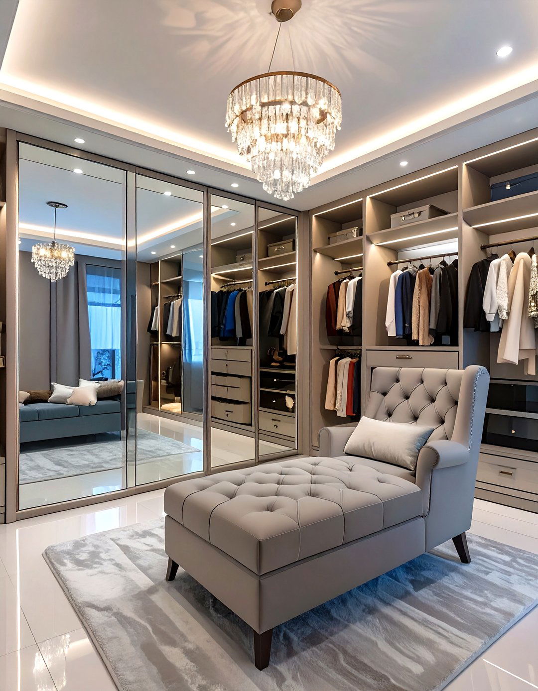 The Glamorous Hollywood Dressing Room - 30 design your own closet ideas