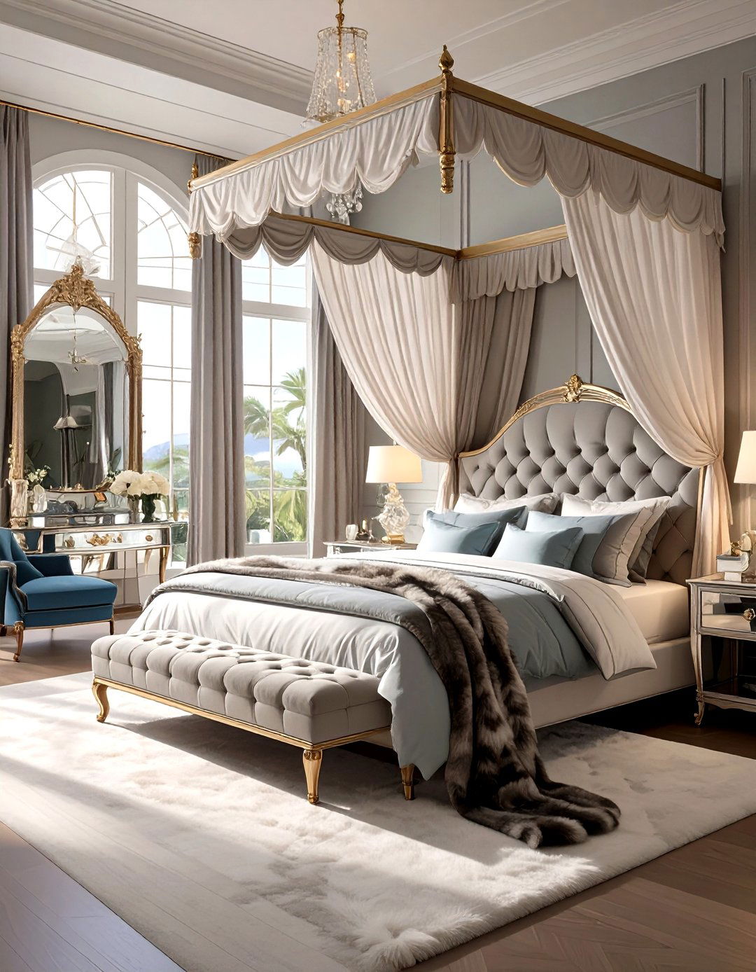 The Glamorous Hollywood Regency Bedroom - 30 luxury modern bedroom ideas
