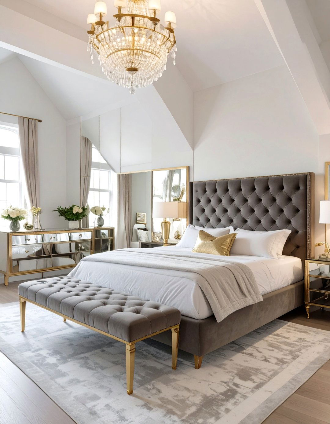 The Glamorous Hollywood Regency Bedroom - 30 attic bedroom ideas