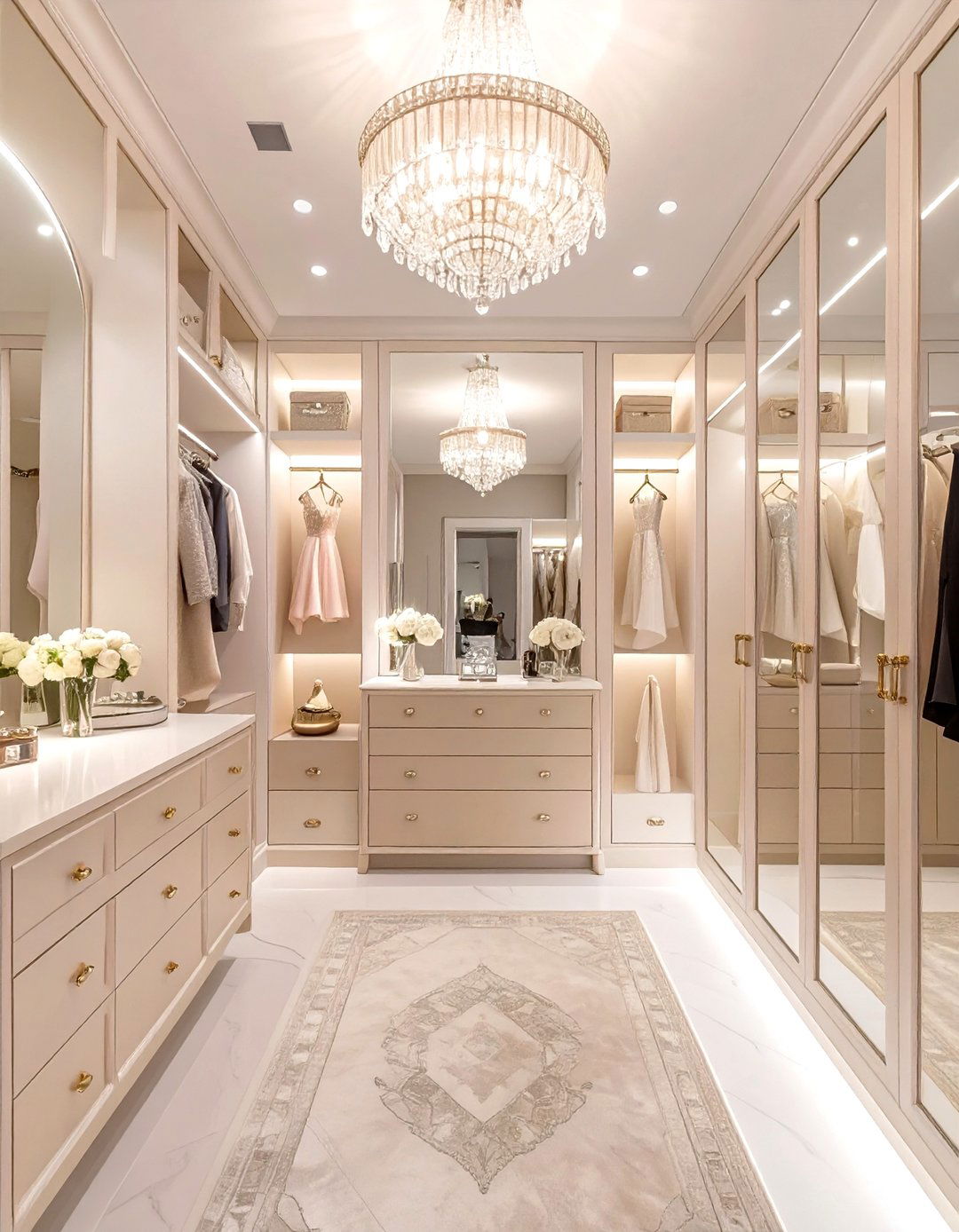 The Glamorous Hollywood Regency Closet - 30 master bedroom closet ideas