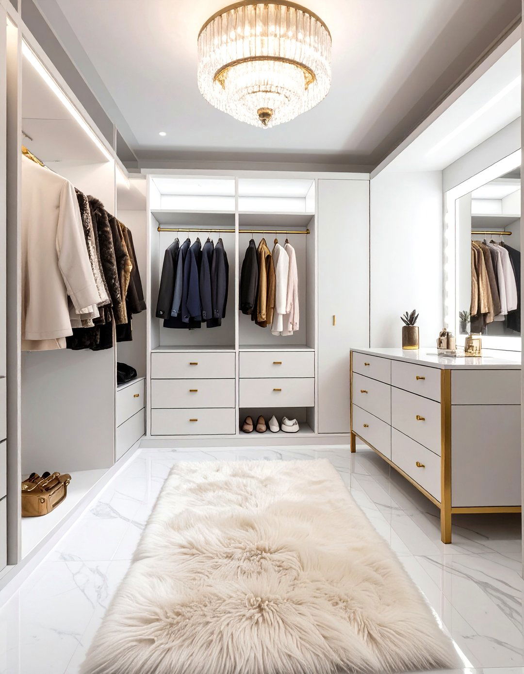The Glamorous Hollywood Regency Closet - 30 open closet ideas