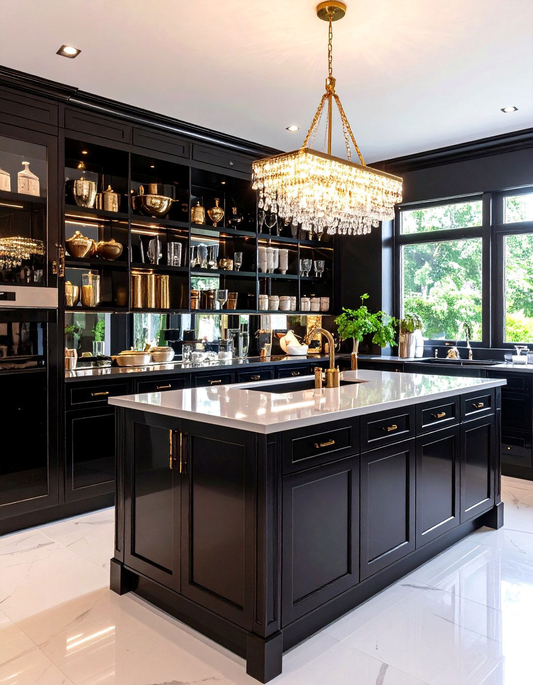 The Glamorous Hollywood Regency Kitchen Pantry - 30 kitchen pantry designs pictures