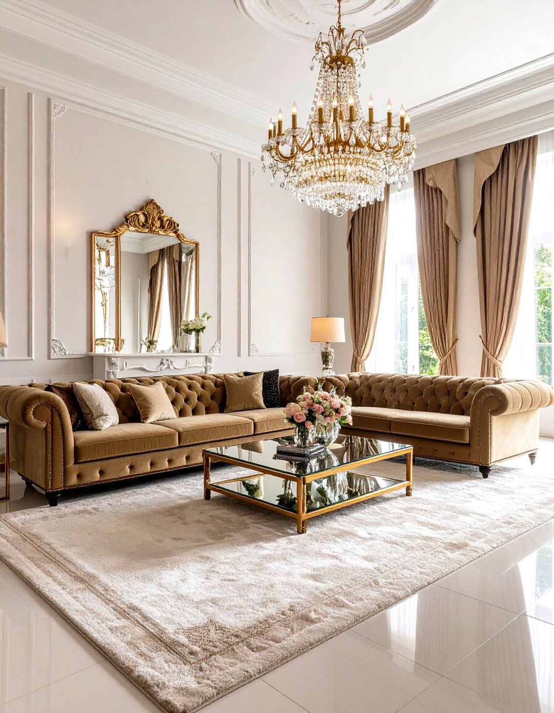 The Glamorous Hollywood Regency Living Room - 30 l shaped living room ideas