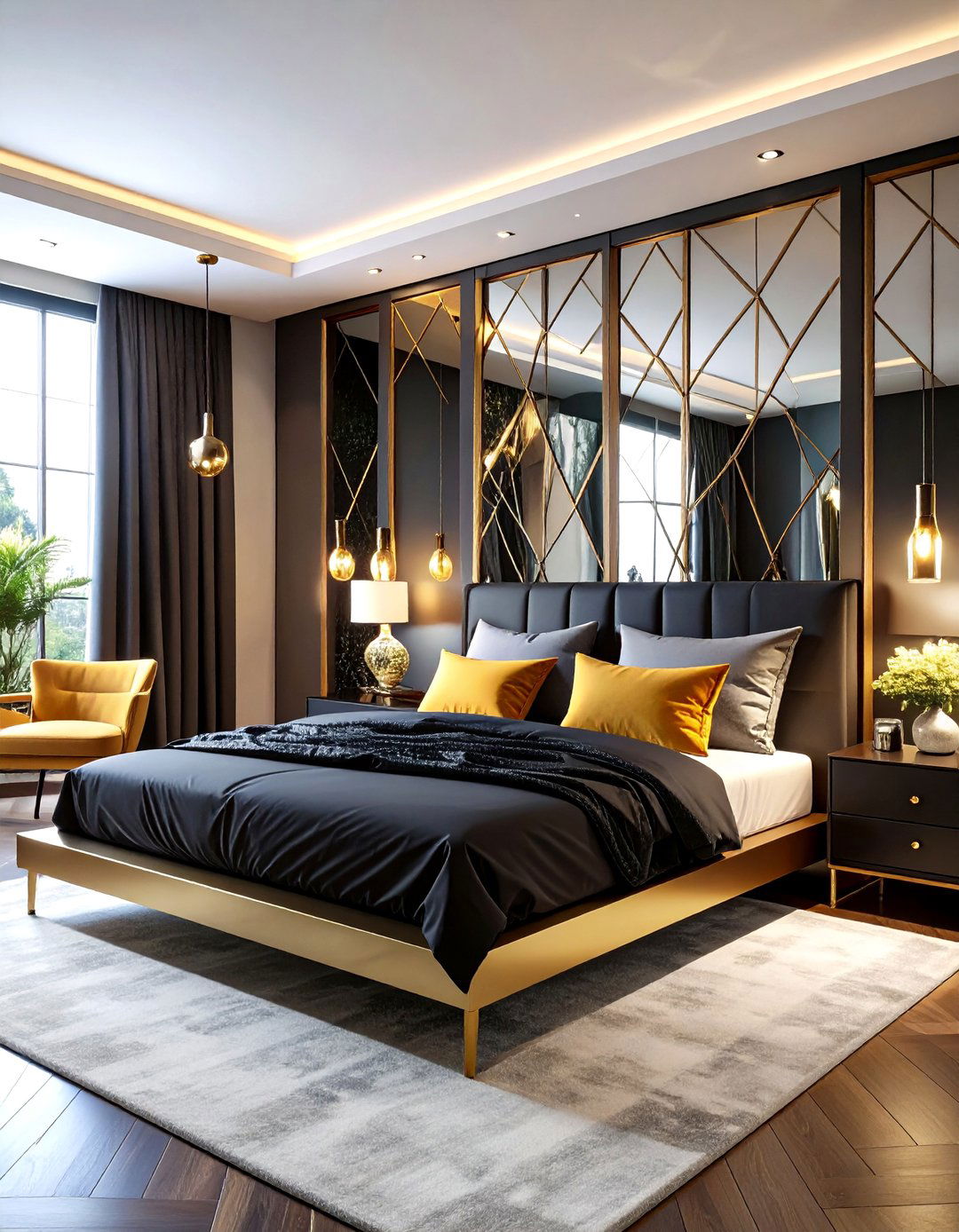 The Glamorous Mirrored Bedroom - 30 80s interior design ideas