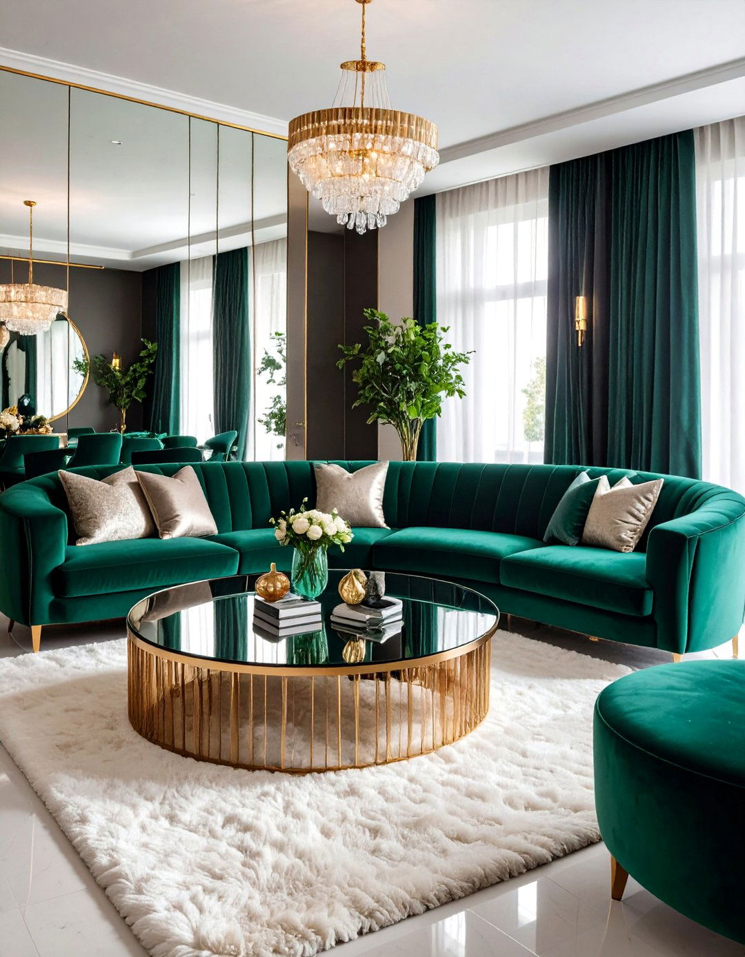 The Glamorous Velvet Living Space - 30 70s interior design ideas