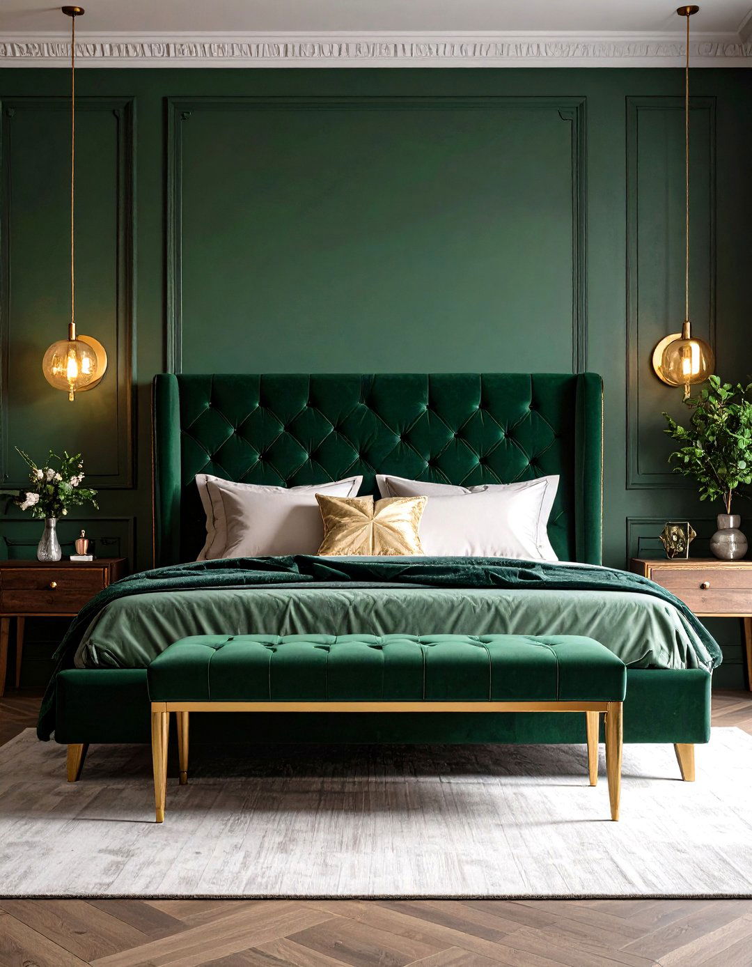 The Glamorous Velvet Touch - 30 living room bedroom ideas