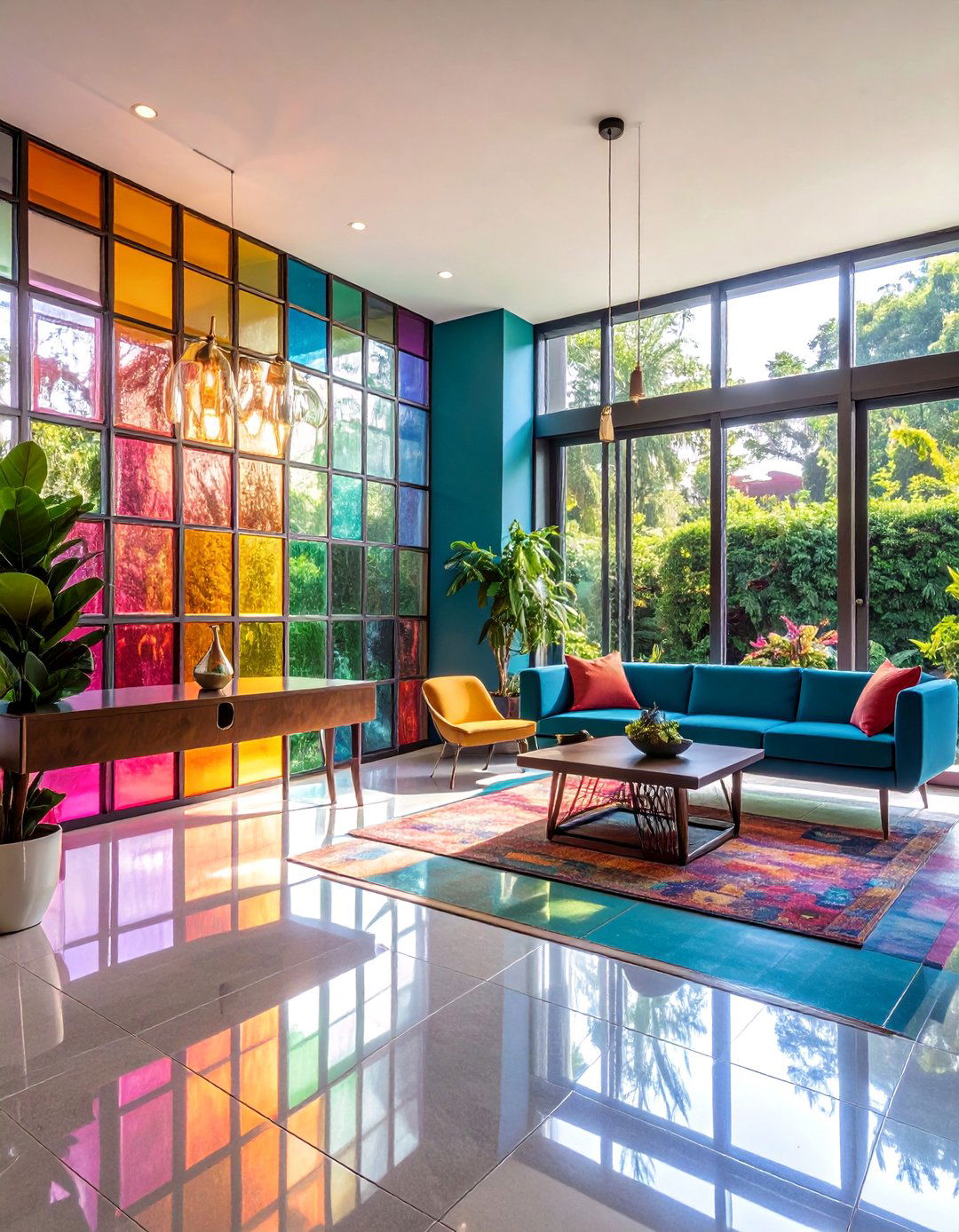 The Glass Block Entryway - 30 80s interior design ideas