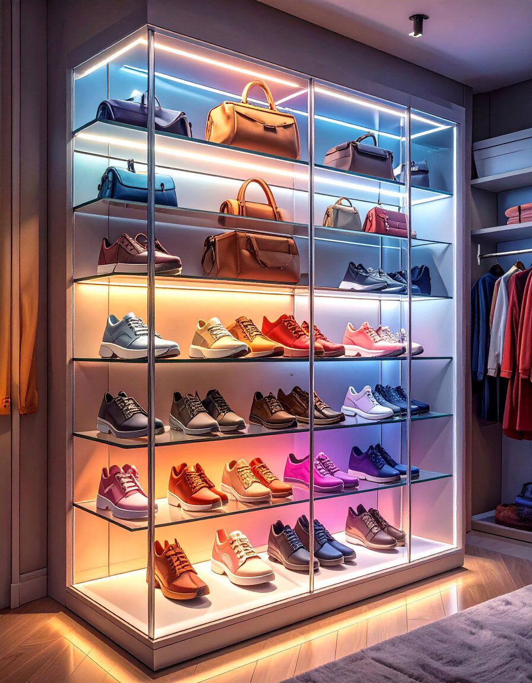 The Glass Box Display Closet - 30 closet system ideas
